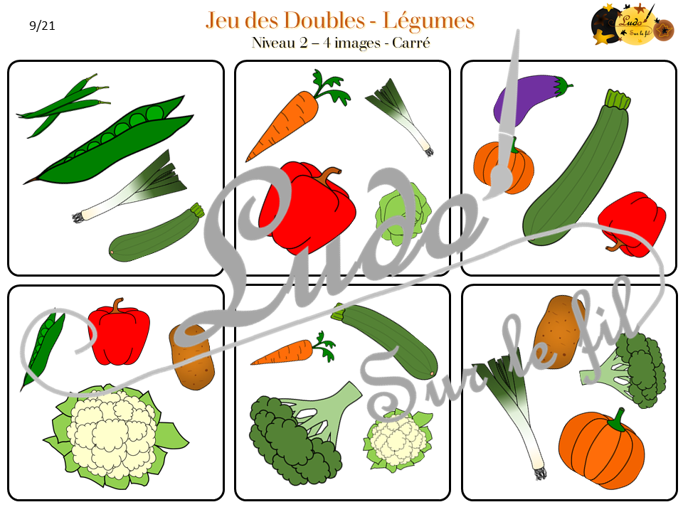 Jeux des Doubles - Fruits & Légumes