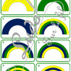Reproduis l'arc-en-ciel : jeu de logique et de reproduction de modèle - météo et ciel - 36 pièces et 56 défis difficulté progressive - à télécharger et à imprimer - atelier maternelle et élémentaire - travail couleurs et taille- lslf