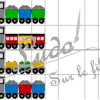Jeu d'association de couleurs et jeu d'algorithmes sur le thème des trains - Locomotives et wagons - 72 défis de difficultés progressives - algorithmes à compléter - Atelier maternelle et cycle 2 (cp) - Véhicules terrestres - IEF - à télécharger et imprimer - lslf