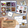 Loto combinable - 5 sens et corps humain - toucher, ouie, odorat, vue, goût - images noms - jeu progressif et à combiner - lecture et observation - travail de vocabulaire et du langage oral - à télécharger et à imprimer - Atelier maternelle - lslf