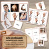 Loto combinable - Parties du corps humain - images noms - jeu progressif et à combiner - lecture et observation - travail de vocabulaire et du langage oral - à télécharger et à imprimer - Atelier maternelle - lslf