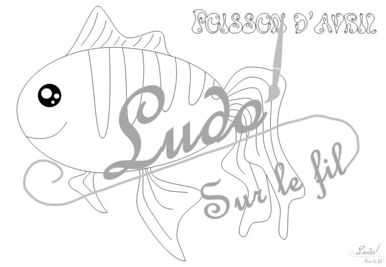 Coloriages Poisson d'avril - Gratuit - Ludo Sur Le Fil