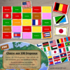 Chasse aux 100 drapeaux - Jeu à télécharger et à imprimer - Connaissances des drapeaux, pays et continents - chasse géante intérieure - Géographie, autour du monde - Observation, discrimination visuelle, patience - reconnaissance chiffres 1 à 100, lecture de mots - recherche - lslf