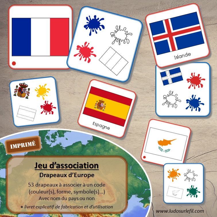 Fiches d'activités : Les drapeaux d'Europe (Teacher-Made)