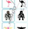 Jeu des ombres - Figurines Playmobil - Animaux, chevaux, personnages et bonhommes - Vocabulaire Corps humain, vêtements - cartes à associer aux ombres - à télécharger et à imprimer ou jeu imprimé - atelier autocorrectif maternelle - lslf
