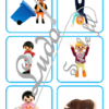 Recto-verso - Figurines Playmobil - Animaux et Bonhommes - 34 cartes recto-verso - type Vice-Versa - jeu progressif - mémoire, observation, rapidité - à télécharger et à imprimer ou jeu imprimé - Atelier Maternelle ou cycle 2 - lslf