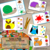Jeu de cartes à pince sur les couleurs et les animaux de la forêt - 78 cartes réparties en 6 niveaux de difficulté - progressif - 1, 2, 3 couleurs - Animal et couleur ou deux animaux différents - Autocorrection au dos - Atelier préscolaire et maternelle autonome - Document PDF à télécharger et imprimer ou jeu imprimé - Motricité fine et pince Pouce-Index avec pinces à linge - ludique - lslf