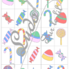 Chasse aux 100 bonbons - Jeu à télécharger et à imprimer - Couleurs et noir et blanc à colorier - chasse géante intérieure ou extérieure - Bonbons, gourmandises - Parfait pour Halloween - Observation, discrimination visuelle, patience, connaissance des chiffres de 1 à 100 - recherche - couleurs - Format PDF - lslf