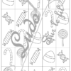Chasse aux 100 bonbons - Jeu à télécharger et à imprimer - Couleurs et noir et blanc à colorier - chasse géante intérieure ou extérieure - Bonbons, gourmandises - Parfait pour Halloween - Observation, discrimination visuelle, patience, connaissance des chiffres de 1 à 100 - recherche - couleurs - Format PDF - lslf