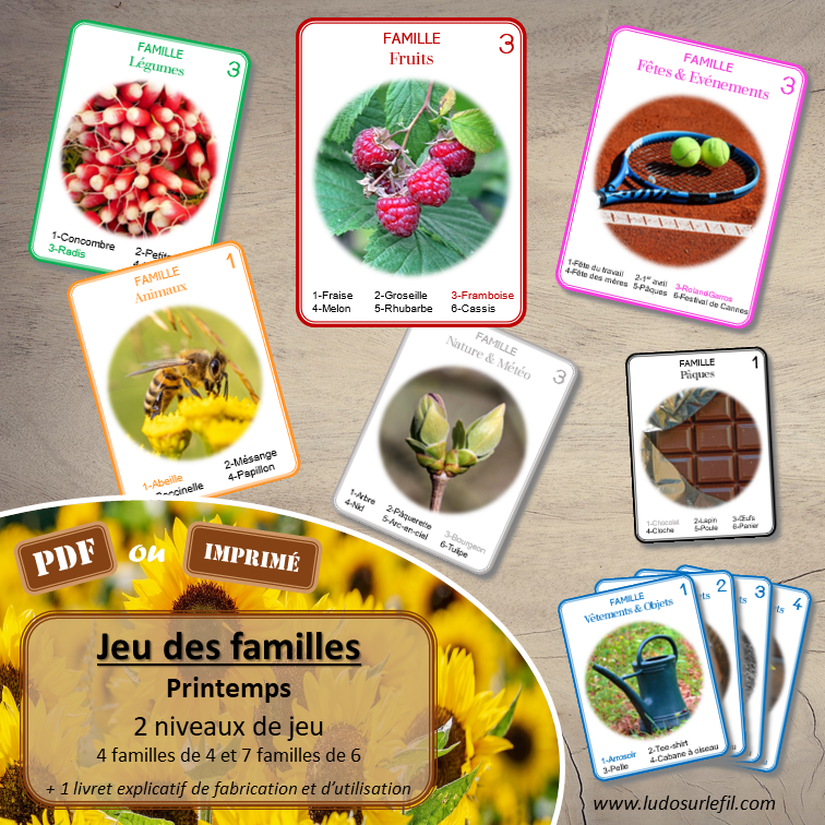 Jeu des 7 familles Les Légumes • Livres et jeux pour enfants