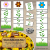 Jeu Qui aura la plus grande fleur - Printemps et fleurs - Jeu de dés, de mathématiques et de dénombrement de 1 à 12 - Notions de mesures et longueurs - Suite numérique et représentations des chiffres - Atelier maternelle et élémentaire - PDF à télécharger et imprimer ou jeu imprimé - cycles 1 ou 2 - additions et calcul - lslf