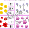 Jeu de cartes à pince de dénombrement de 1 à 15 - Thème Fleurs et printemps - 30 cartes autocorrectives avec différentes représentations des nombres - constellations du dé, chiffres, doigts de la main, mélangé - compter de 1 à 15 - 120 cartes réparties en 4 niveaux de difficulté - progressif - Autocorrection au dos - Atelier autonome maternelle ou élémentaire - Cycles 1 et 2 - Document PDF à télécharger et imprimer ou jeu imprimé - Motricité fine et pince Pouce-Index avec pinces à linge - ludique - lslf