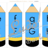 Jeu d'association différentes graphies des lettres - Crayons - pour la rentrée scolaire ou thème sur l'école - Ecritures majuscule et minuscule script et minuscule cursif - Ordre alphabétique - Alphabet - Atelier autonome maternelle - IEF - PDF à télécharger et imprimer ou jeu imprimé - version cartes facile à découper - Puzzles Haut, milieu et bas - Français - lslf