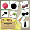 Jeu des ombres - Fruits - Fruits classiques et locaux, exotiques, à coque - Vocabulaire, lexique - cartes à associer aux ombres - document PDF à télécharger et à imprimer ou jeu imprimé - atelier autocorrectif et autonome maternelle - Alimentation et Printemps - lslf