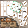 Reproduis la grille - Animaux de la forêt et de la campagne - 48 modèles à reproduire - Repérage dans l'espace et vocabulaire spatial - Variante pour travailler la mémoire - Variante à deux pour le langage oral - Dicte, décris la grille pour que l'autre jouer la reproduise - jeu et atelier autonome Maternelle (Cycle 1) et Primaire (Cycle 2) - PDF à télécharger et à imprimer ou jeu imprimé - difficulté progressive - repérage spatial - se repérer dans une grille, dans un tableau - Thèmes automne, bois, nature lslf