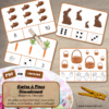 Jeu de cartes à pince de dénombrement de 1 à 15 - Thème Pâques et Chocolat - 30 cartes autocorrectives avec différentes représentations des nombres - constellations du dé, chiffres, doigts de la main, mélangé - compter de 1 à 15 - 120 cartes réparties en 4 niveaux de difficulté - progressif - Autocorrection au dos - Atelier autonome maternelle ou élémentaire - Cycles 1 et 2 - Document PDF à télécharger et imprimer ou jeu imprimé - Motricité fine et pince Pouce-Index avec pinces à linge - ludique - Thème Pâques, printemps, chocolat, animaux, gourmandises - lslf