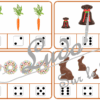 Jeu de cartes à pince de dénombrement de 1 à 15 - Thème Pâques et Chocolat - 30 cartes autocorrectives avec différentes représentations des nombres - constellations du dé, chiffres, doigts de la main, mélangé - compter de 1 à 15 - 120 cartes réparties en 4 niveaux de difficulté - progressif - Autocorrection au dos - Atelier autonome maternelle ou élémentaire - Cycles 1 et 2 - Document PDF à télécharger et imprimer ou jeu imprimé - Motricité fine et pince Pouce-Index avec pinces à linge - ludique - Thème Pâques, printemps, chocolat, animaux, gourmandises - lslf