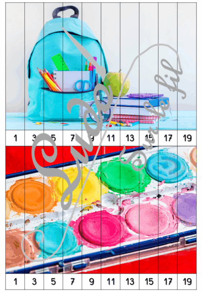 Jeu Puzzles numériques - Ecole et Rentrée scolaire - 28 puzzles en 9 niveaux progressifs - Suite numérique de 1 à 20 - Comptage de 2 en 2 - Chiffres pairs et impairs - Comptage de 10 en 10 - Connaissance Chiffres et Dizaines - Mathématiques - Comptine numérique - Ecole, rentrée, fournitures scolaires, lieux - Atelier autonome maternelle et élémentaire - PDF à télécharger et imprimer ou jeu imprimé - cycles 1 ou 2 - lslf