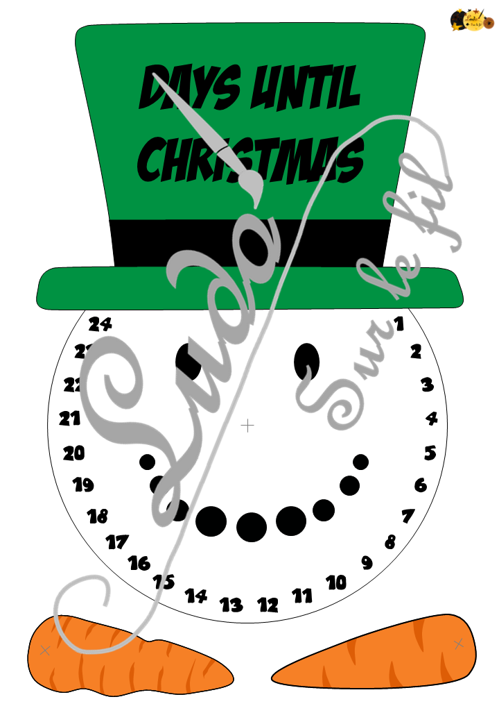 Décompte de l'avent Bonhomme de neige et son nez Carotte - Bricolage rigolo - Calendrier de l'avent pour patienter jusqu'à Noël - Plusieurs versions - Chapeaux différentes ou bonnet de Noël - Messages Dodos, jours, sans ou en anglais - Nombres dans un sens et dans l'autre - Carottes tordues ou droites - Thème Noël, Avent, Hiver, Neige - Document PDF à imprimer et à télécharger gratuitement - Printable Gratuit - Bricolage, Arts visuels maternelle ou élémentaire - Cycle 1, 2 ou 3 - à télécharger et à imprimer - lslf
