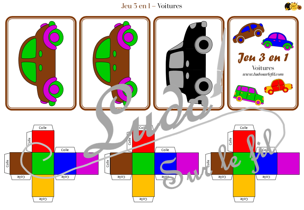 Jeu 3 en 1 - Voitures – Image 4